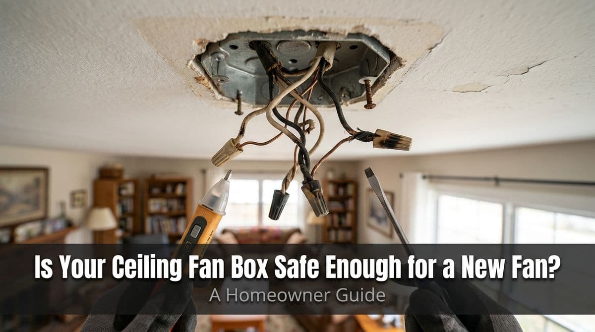 Blog post Is Your Ceiling Fan Box Safe Enough for a New Fan? image